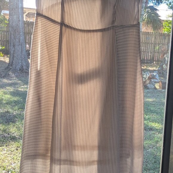 Clad and Cloth - Stripe Maxi Dress - Cream & Black - US Size M - Picture 6 of 11